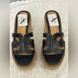 Sam Edelman Laine Espadrille Platform Wedge Sandals With TAG Size 7